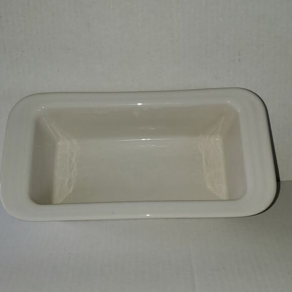Fiestaware Fiesta CERAMIC Loaf Pan Baking Bakeware Cookware Bake Baker Dish Whit - Picture 6 of 11